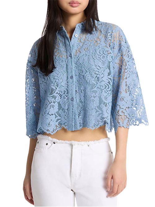 Camicia corta in pizzo floreale Michael Kors | MS64101KQ9424